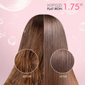 KIPOZI Professional Titanium Flat Iron Hair Straightener with Digital LCD Display Dual Voltage Instant Heating Curling Iron