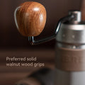 HiBREW Manual Coffee Grinder Aluminum Conical Burr Capacity 22g Hand Coffee Grinder with 11 Levels Adjustable Setting Pour Over