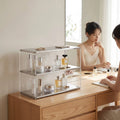 Countertop Storage Rack Clear Three - Tier with Acrylic Panels Tabletop Organizer Rectangular Tiered Shelf - View 5 | SAMAG