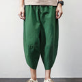 Beach Summer Cotton Linen Cargo Shorts Men Baggy Wide leg | SAMAG