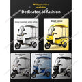 3-Wheel Electric Tricycle with Canopy Non-Tipping Wobble Scooter for Food Delivery & Courier Riders