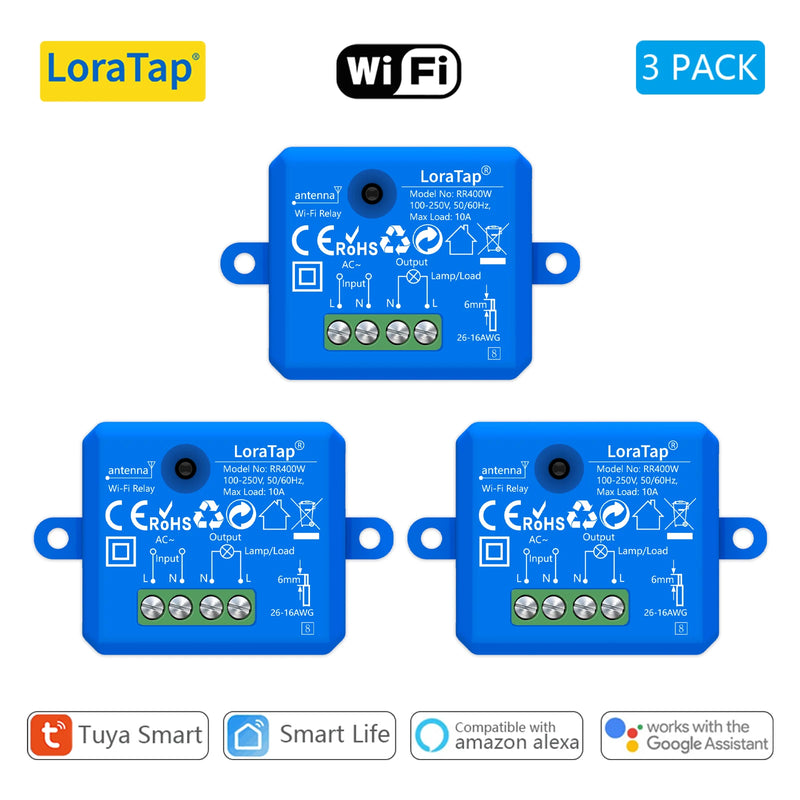 LoraTap Mini DIY Module Wifi Light Switch Wireless APP Remote Control Switch 220V Smart Home Electrical Switches
