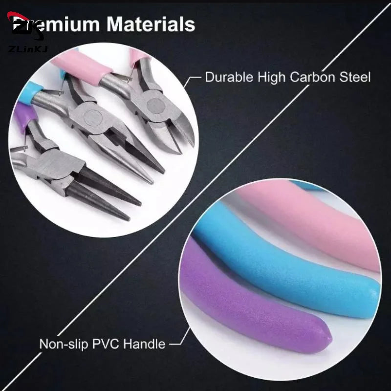 Jewelry Pliers Tool Set Making For DIY Bracelet Jewelery Supplies Handmade Repair - Visuel 5 | SAMAG