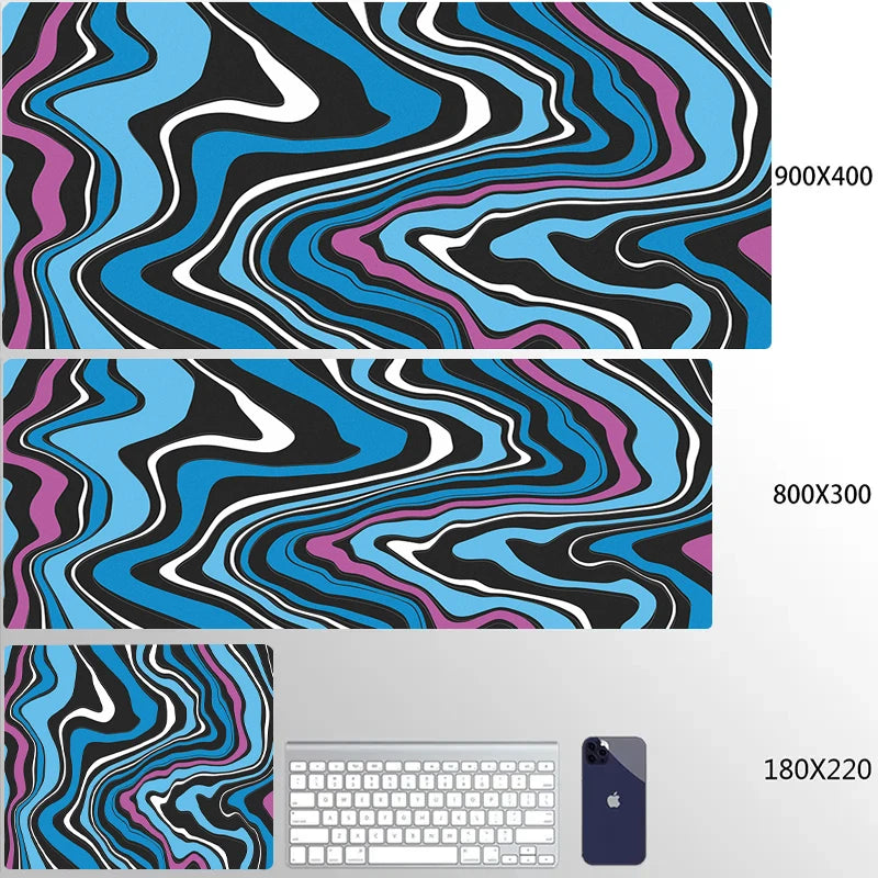 Strata Liquid 900x400 Mouse Pad Computer Laptop Anime Keyboard Mouse Mat XXL Large Mousepad Keyboards Gamers Decoracion Desk Mat