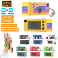 Digital Camera 0.96 Inch Mini Keychain Camera Retro Support Memory Card 1080P Very Small Camcorder Video Recorder with Flash