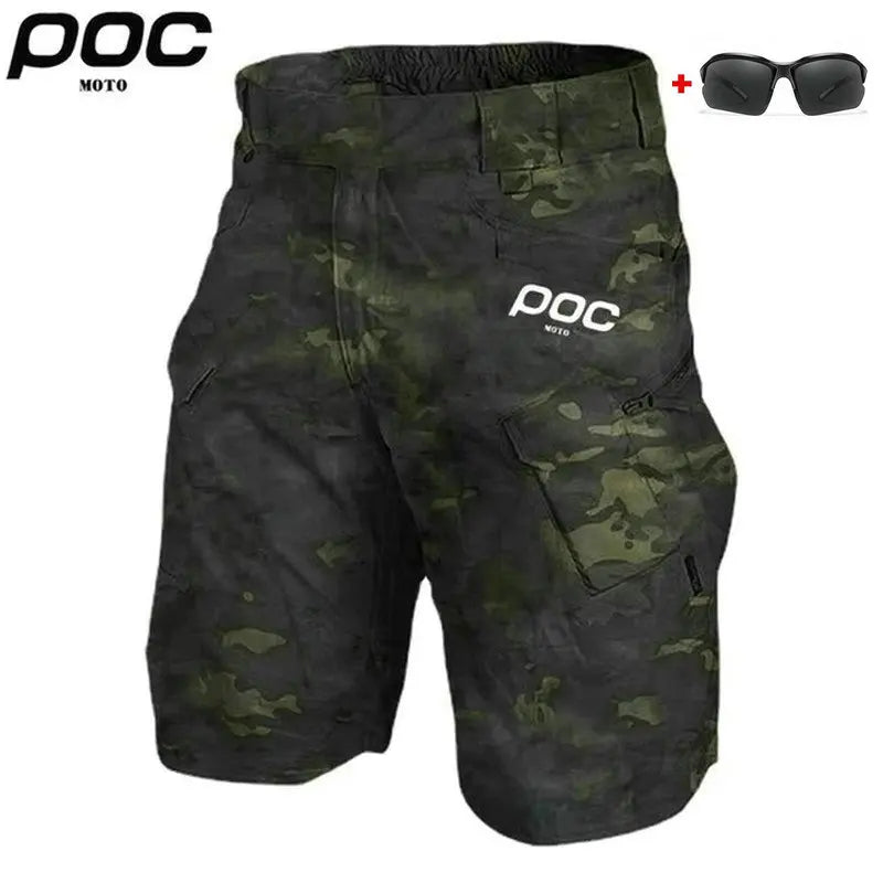 MOTO POC MTB Shorts Men's Mountain Bicycle Short Offroad DH Motorcycle Bike 2025 Outdoor Sports Quick Dry Downhill Short Pants