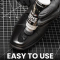 100ml Black Shoe Polish Spray with Sponge Applicator - Professional Leather Care, Quick Shine Wax Liquid Polish for Boots