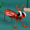 Garden Cute Metal Grasshopper Statue Decoration Outdoor Tree Wall Art Garden Grasshopper Statue Decoration Courtyard Backyard