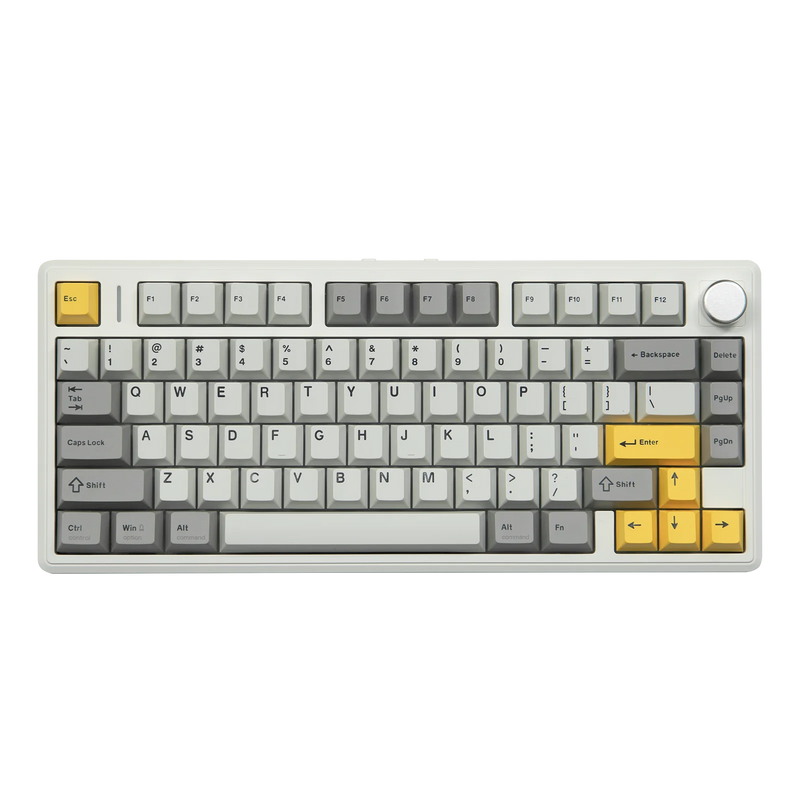 EPOMAKER TH80 V2 75% ANSI US Layout Wired/Bluetooth/2.4Ghz Wireless Mechanical Gaming Keyboard with Programmable Keys & Knob