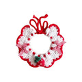 Stylish Adjustable Flower Pet Scarf Bib Sweet Decorative Knitted Cat Scarf Cozy Handmade Cat Woven Bib Spring Collection