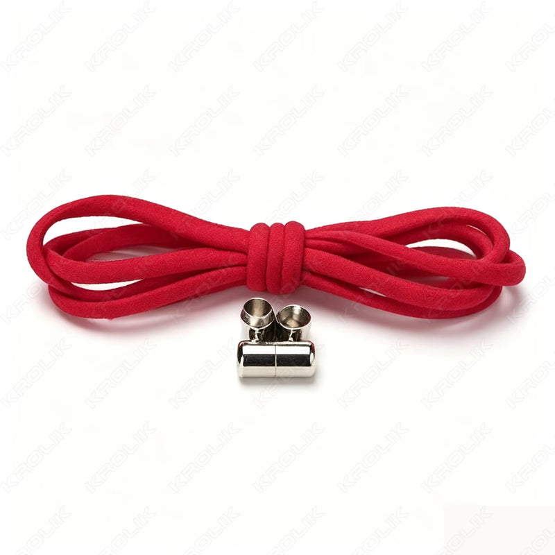 No Ties Lock Shoelaces Sneakers Elastic Shoelace Tie Free Shoe Lazy Laces Capsule Metal Lock Quick Shoe Strings for Adult Kids