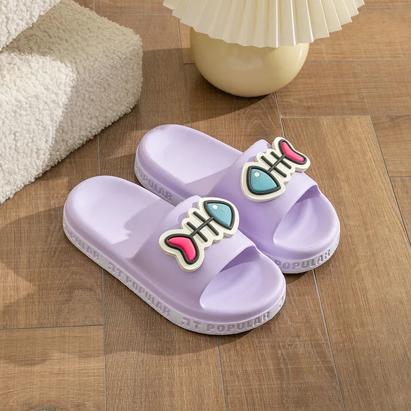 Casual Women's Slippers Home Designer Summer Sandals Fashion Bathroom Platform Woman Shoes Elegant Indoor Outdoor Beach Slides