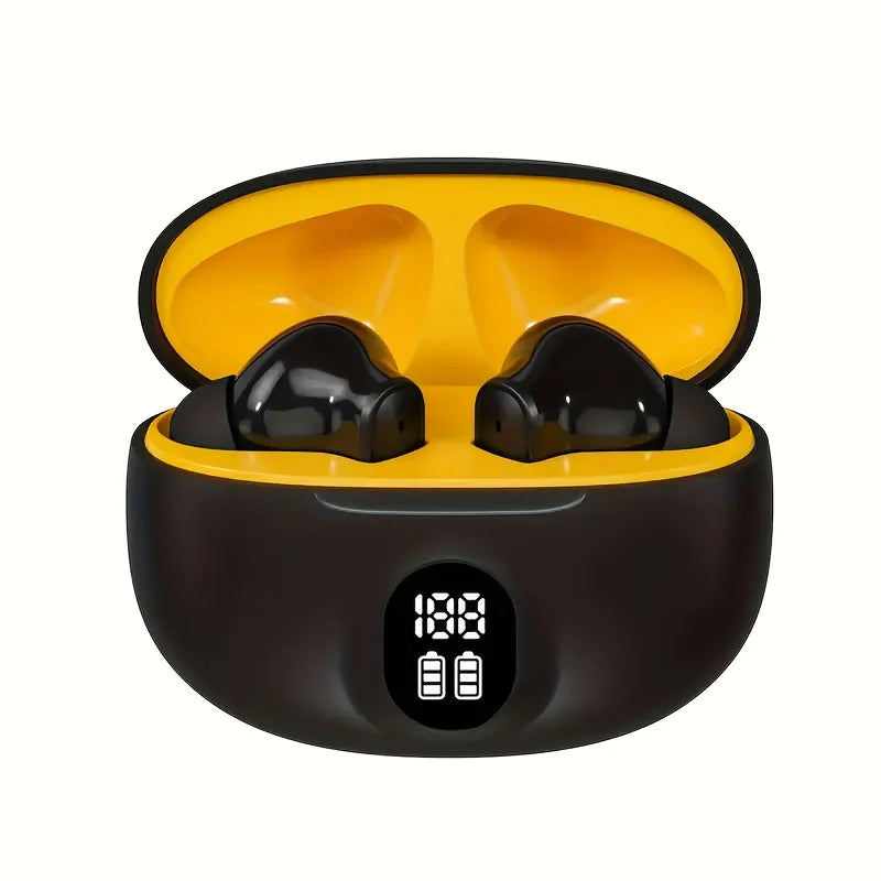 Wireless Headphones Bluetooth Earpods Sports Stereo Noise Canceling Headphone Microphone Speaker with LED light headphones