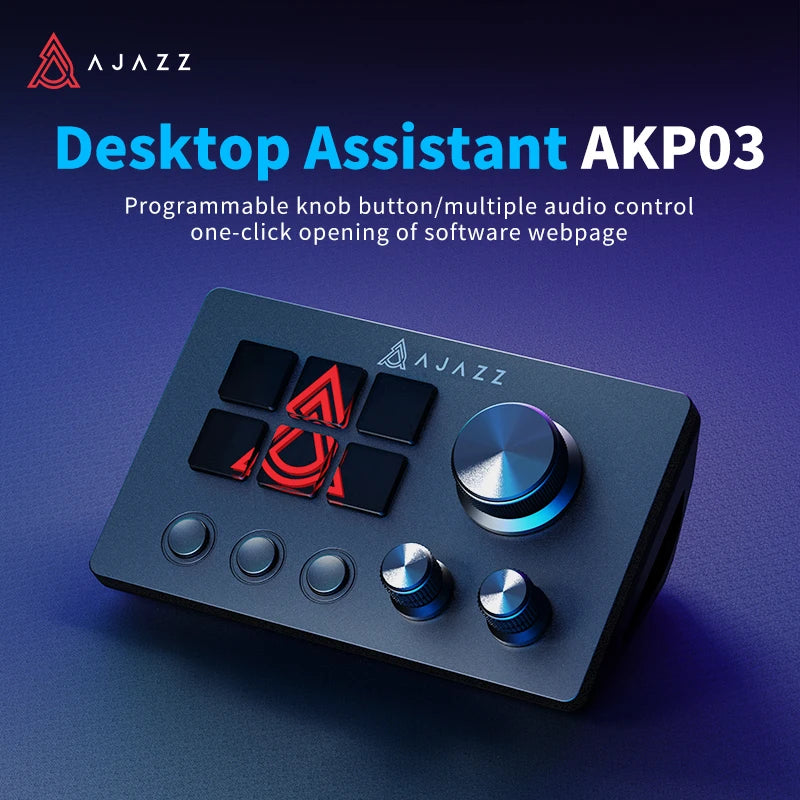 AJAZZ AKP03E/153E Programmable Macro Keyboard  Mechanical Gaming Keyboard Custom Button Mini Keyboard For Multiple Scenario