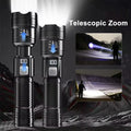 Powerful Rechargeable LED Flashlights High Power Tactical Flashlight Telescopic Zoom Torch Lamp Self Defense Camping Lantern