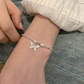 VENTFILLE 925 Sterling Silver Zircon Love Heart Bracelet For Women Bowknot Stars Bead Snake Bone Chain - Visuel 16 | SAMAG
