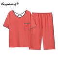 Plus Size Women's Capri Pants Pajamas Sets Polka Dot | SAMAG