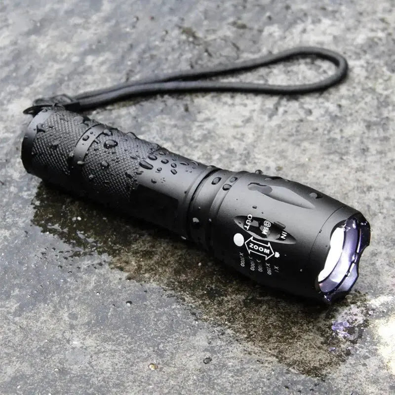 Mini Portable Rechargeable LED Flashlight XP-G Q5 Zoomable Torch Lantern with 3 Lighting Modes for Camping