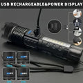 High Power Led Flashlights Very Strong Tactical Torch 6 Modes Rechargeable Camping Fishing Emergency Zoom Lantern