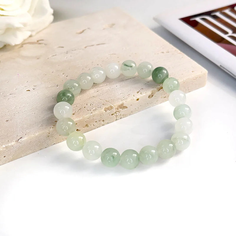Natural Stone Beads Bracelet For Women Men Agate Crystal Quartzs Aquamarines Jades Jewelry Agates Elastic Bangle Bracelets 6 8mm