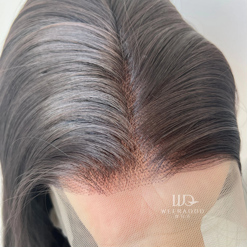 Light Blonde Color Synthetic Full Lace Wigs for Black Women Heat Resistant 26 Inch Long Straight Full Hand Tied Free Part 150%