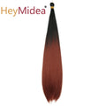 22-28Inch Straight Pony Hair Bundles Crochet Braids Hair Silky Colorful Synthetic Braiding Hair Ombre Synthetic Hair For Women
