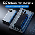 Lenovo Huge Capacity 500000mAh Portable Power Bank 120W Super Fast Charging External Battery Charger For Xiaomi iPhone Samsung