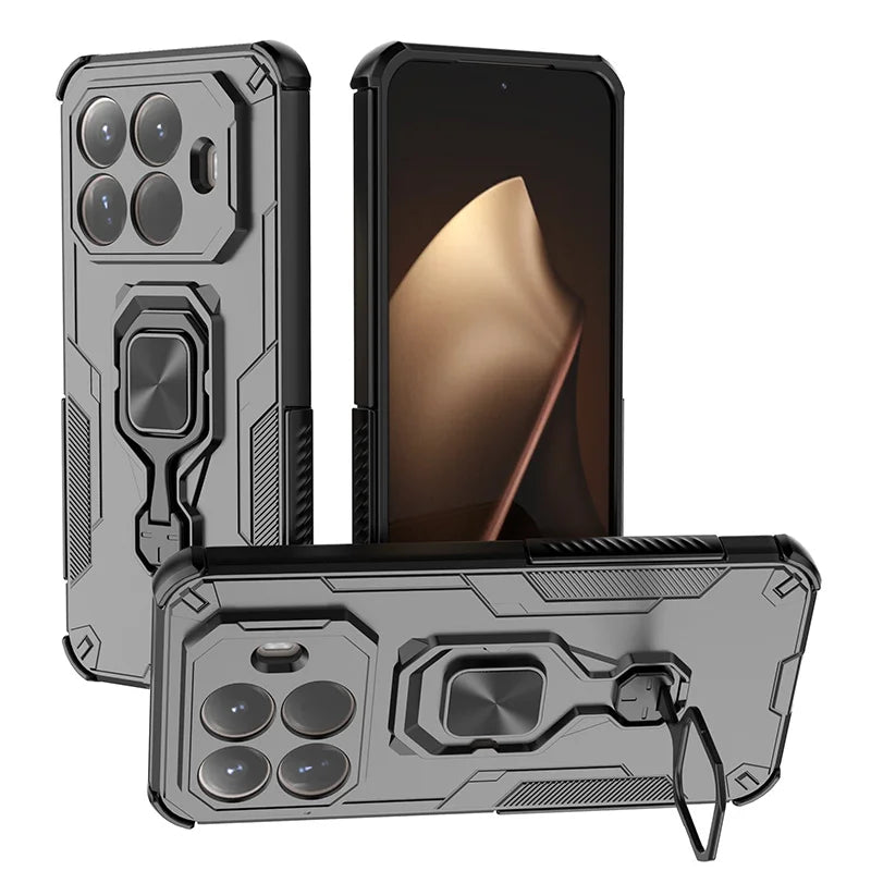 For Xiaomi 15T Pro 5G Case Car Magnetic Ring Stand Armor Phone Cases for Xiaomi15T Xiomi Mi15T Mi 15 T T15 Xiaomi15T Back Cover