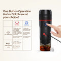 HiBREW Portable Coffee Machine for Car & Home,DC12V  Expresso Coffee Maker Fit Nexpresso Dolce  Pod Capsule  Coffee Powder H4