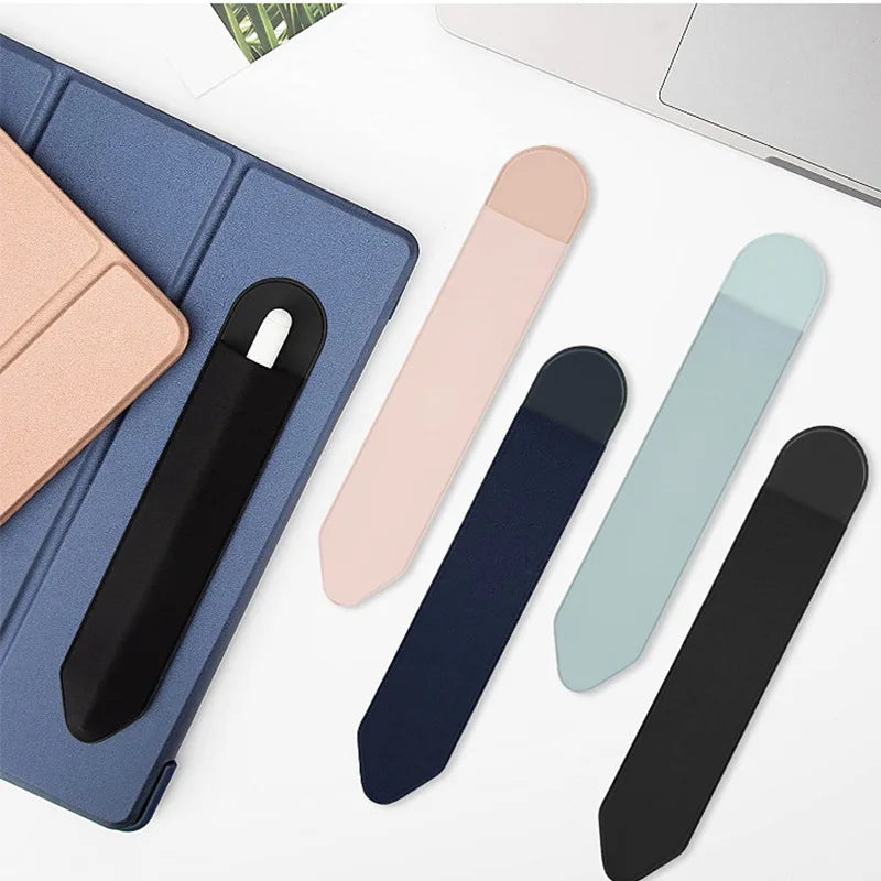 Universal Sticky Stylus Holder, Self-Adhesive Sleeve Pouch for Apple iPad Pencil 1/2, Attached Pen Bag Holder