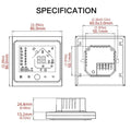 2 4 Pipe WiFi Smart Central Air Conditioner Thermostat 3 Speed Fan Coil Unit Wireless Voice Tuya Temperature Controller Alexa