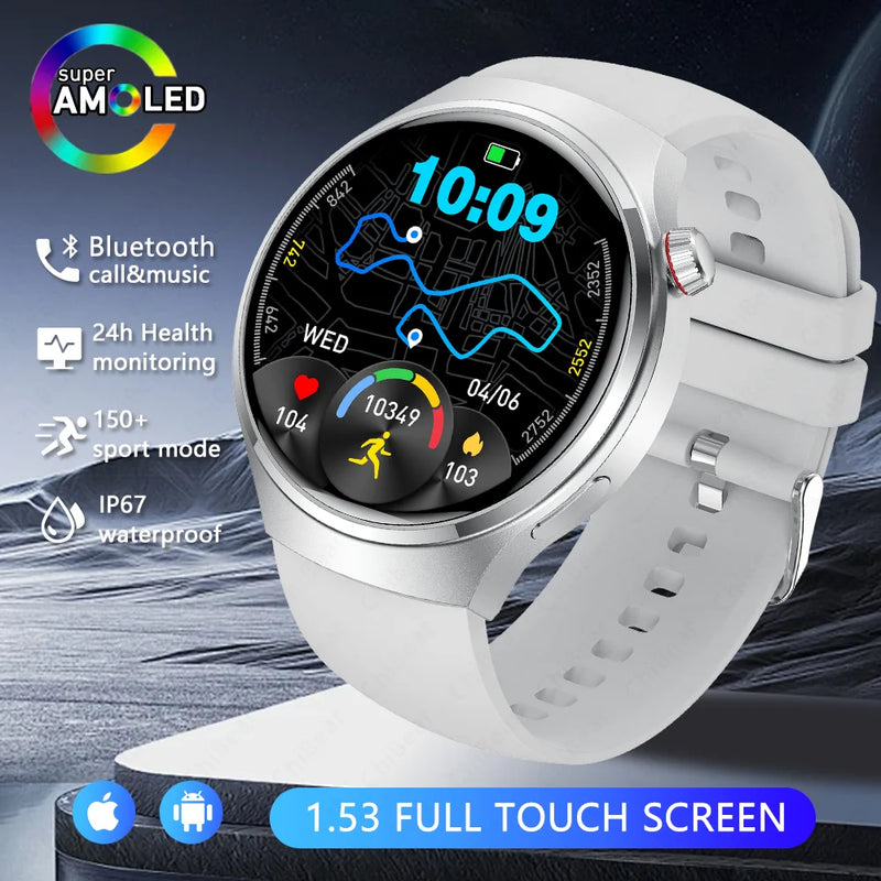 2026 New Watch 5 Pro Upgrade GPS NFC Men's Smartwatch 360*360 AMOLED HD Bluetooth Call Waterproof Smart Watch For Android iOS