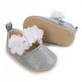 Spring and Autumn Baby Cute Silver Princess Shoes 0-12 Months Comfortable Walking Shoes for Baby Girls
