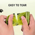 Eco Friendly Biodegradable Dog Waste Bags Waterproof Leak Resistant Pet Poop Bags For Puppy Cat Outdoor Walking Pet Clean Supply