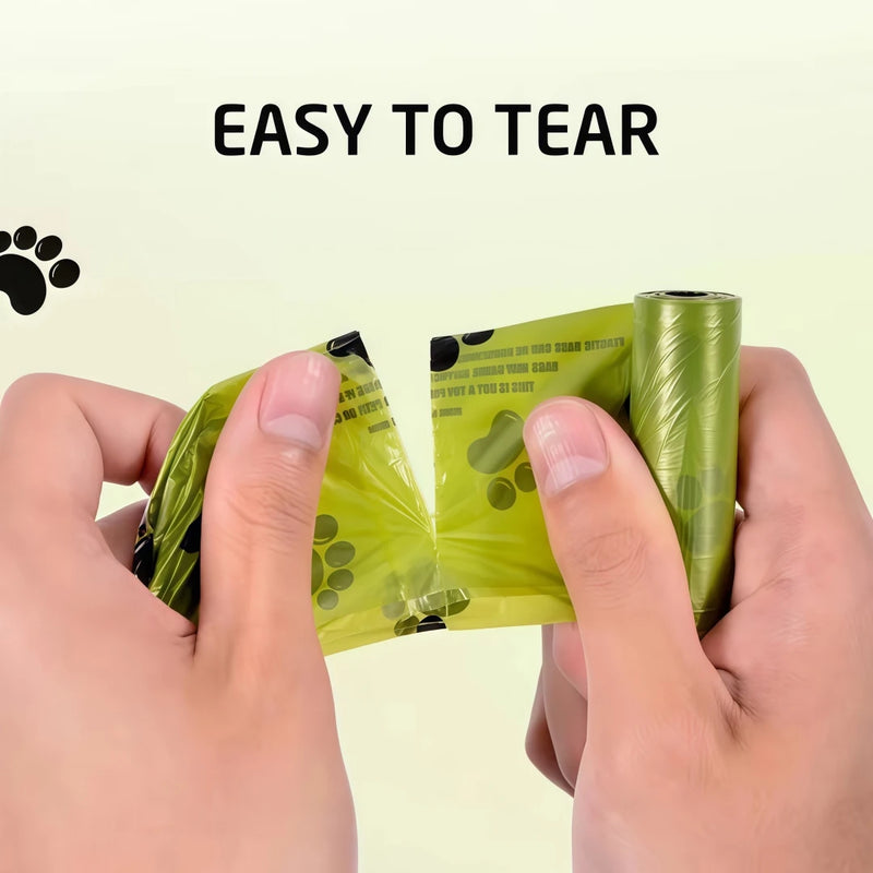 Eco Friendly Biodegradable Dog Waste Bags Waterproof Leak Resistant Pet Poop Bags For Puppy Cat Outdoor Walking Pet Clean Supply