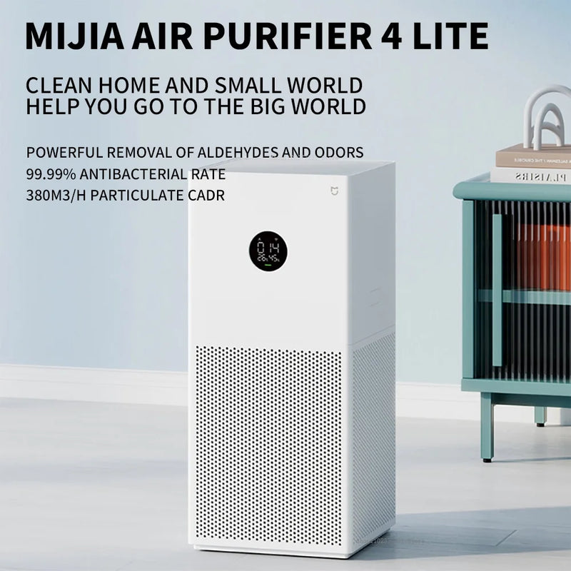 Xiaomi Home Pure Air Purifier 4 Lite Office Indoor Use Antibacterial Formaldehyde Removal Fog Purifier Household Appliances