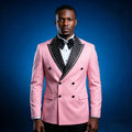 Luxury Beaded Men Suits for Wedding Party Double Breasted Groom Tuxedo for Man Slim Fit Blazer Pants Set 2 Pieces 2026 New