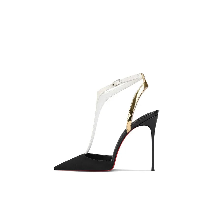 Autumn New Black Sheep Komeito socialite temperament, versatile dress, small height high heels, women's pointed slender heels