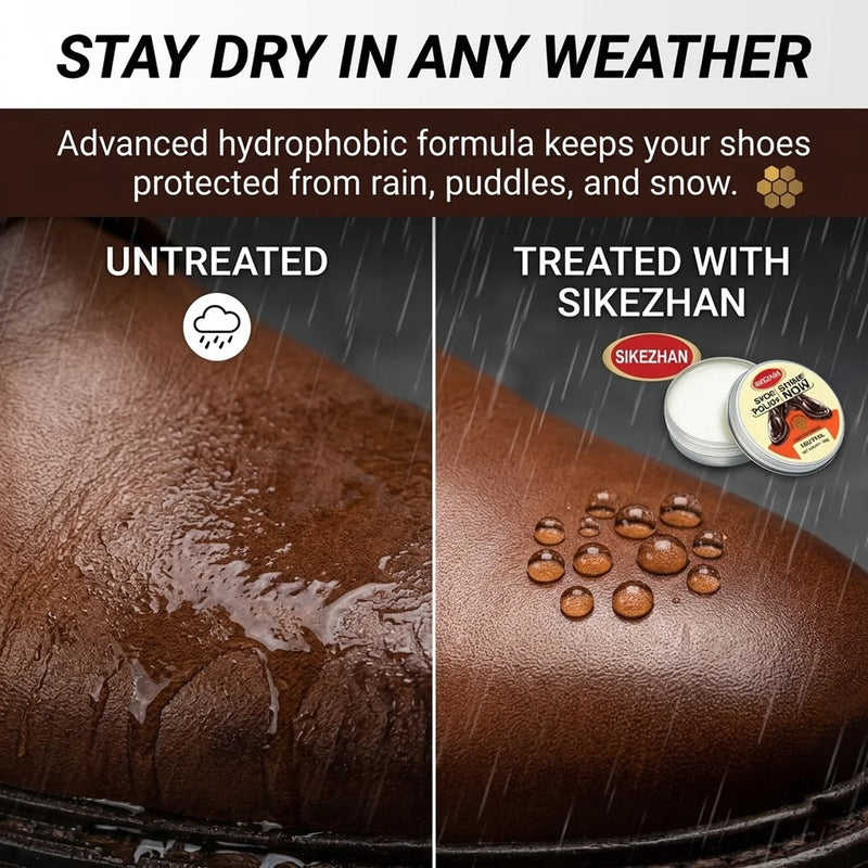 SIKEZHAN Premium Beeswax Leather Cream:Universal Conditioner for Boots & Bags - Professional Restoration & Instant Mirror Shine