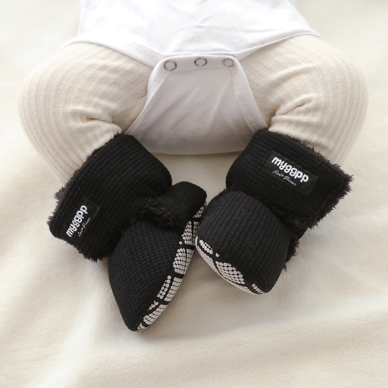 Newborn Infant Baby Girls Boys Warm Fleece Winter Booties - View 3 | SAMAG
