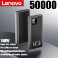Lenovo 2026 New 500000mAh 140W Super Fast Charging Ultra Capacity Power Bank CCC Certified Portable Charger for iPhone Samsung
