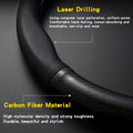 Universal Car Steering Wheel Cover Carbon Fiber Leather Three-dimensional Anti Slip, Timple And Fashionable Car Accessories