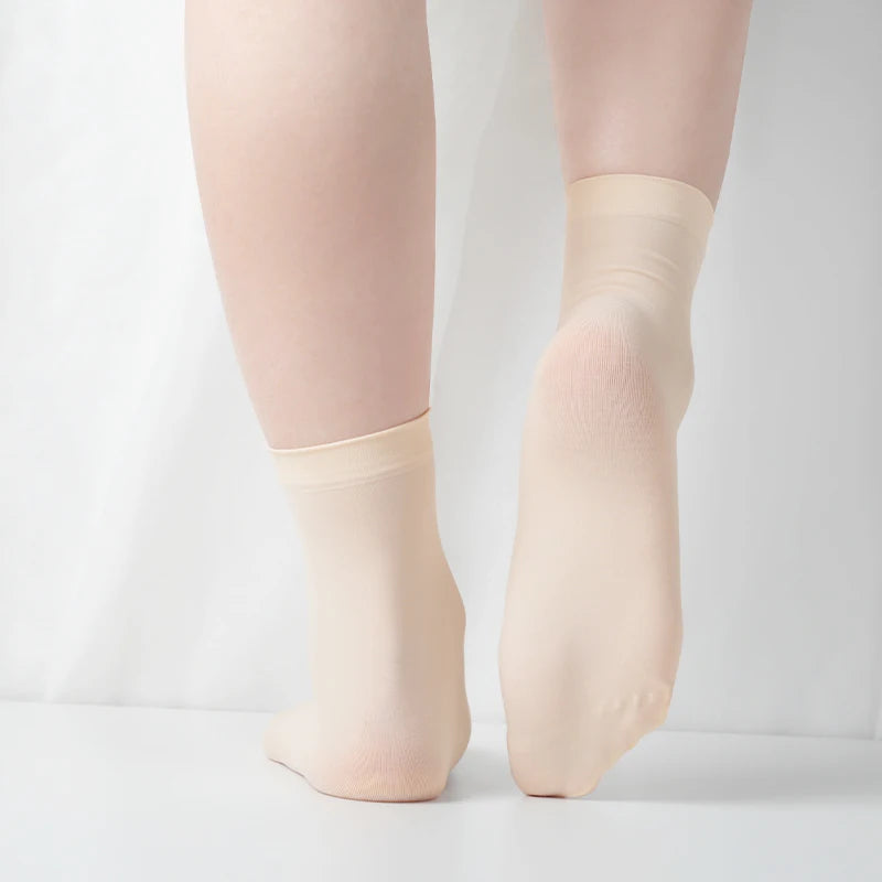 Girls Women Summer Thin Breathable Sport Socks Children Adult Soft Skin Friendly Ballet Dance Short Socks