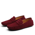 Men's Suede Leather Penny Loafers Casual Driving Moccasins Slip-On Boat Shoes Plus Big Sizes 49 50 51 52 53