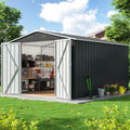 8.2x12 FT Outdoor Storage Shed, Metal Garden Tool | SAMAG