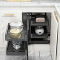 Cabinet Corner Pull - out Basket Kitchen Pot Rack - Storage Full - sale - View 3 | SAMAG