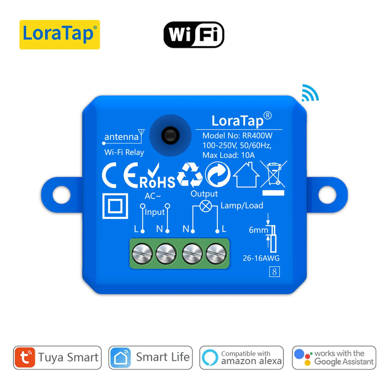 LoraTap Mini DIY Module Wifi Light Switch Wireless APP Remote Control Switch 220V Smart Home Electrical Switches