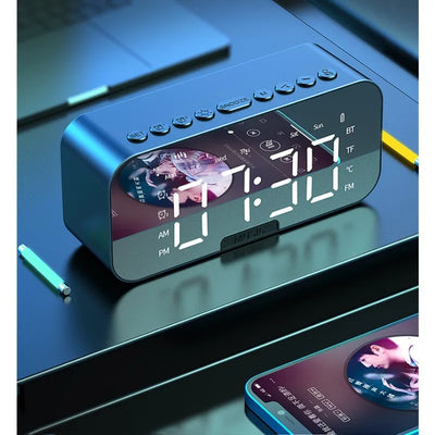 Led Digital Alarm Clock With Large Mirror Screen Office | SAMAG