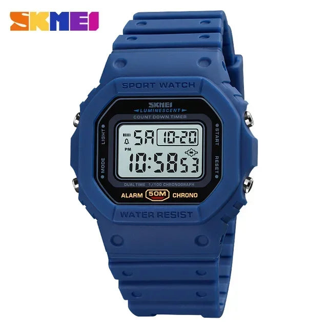 1628 Luxury Digital Men Watches Sports Waterproof Electronic Wristwatches Military Back Light Clock 1988 - Visuel 13 | SAMAG