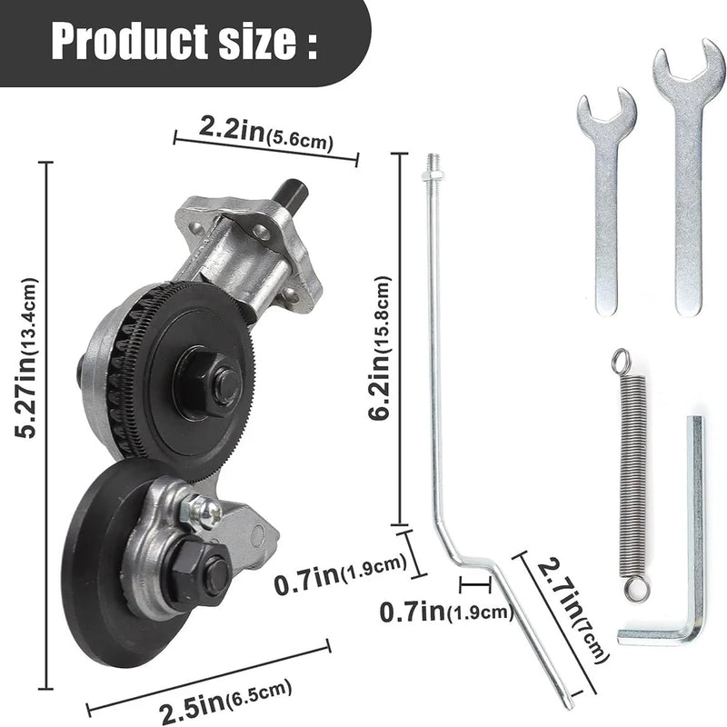 Electric Drill Plate Cutter Attachment Double Headed Free Cutting Tools Iron Metal Sheet Punch Scissors - Visuel 6 | SAMAG